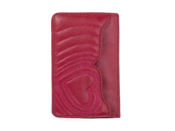 Men's^Fluevog Shoes Coco | Puffy Cardholder Red/Pink