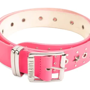 Accessories^Fluevog Shoes Croft Belt | Star-Studded Leather Belt Hot Pink