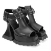 Women's^Fluevog Shoes Daisy | T-Strap Platform Heel Black