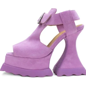 Women's^Fluevog Shoes Daisy | T-Strap Platform Heel Purple