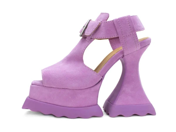 Women's^Fluevog Shoes Daisy | T-Strap Platform Heel Purple