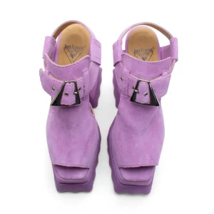 Women's^Fluevog Shoes Daisy | T-Strap Platform Heel Purple