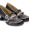 Women's^Fluevog Shoes Decisive | Double-Strap Mary Jane Black/White