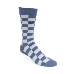 Accessories^Fluevog Shoes Diego Vog Socks | Checkered Sock Blue Combo