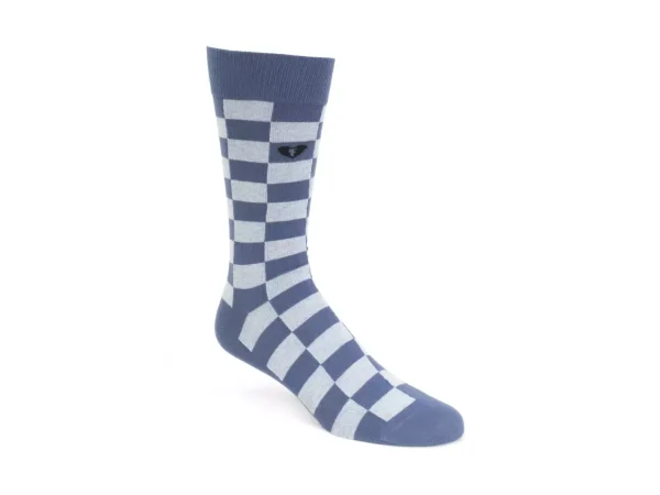 Accessories^Fluevog Shoes Diego Vog Socks | Checkered Sock Blue Combo
