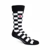 Accessories^Fluevog Shoes Diego Vog Socks | Checkered Sock Black/White