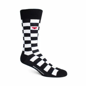 Accessories^Fluevog Shoes Diego Vog Socks | Checkered Sock Black/White