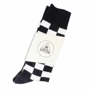 Accessories^Fluevog Shoes Diego Vog Socks | Checkered Sock Black/White