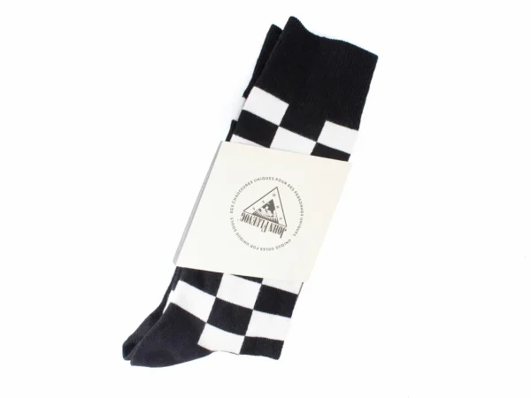 Accessories^Fluevog Shoes Diego Vog Socks | Checkered Sock Black/White