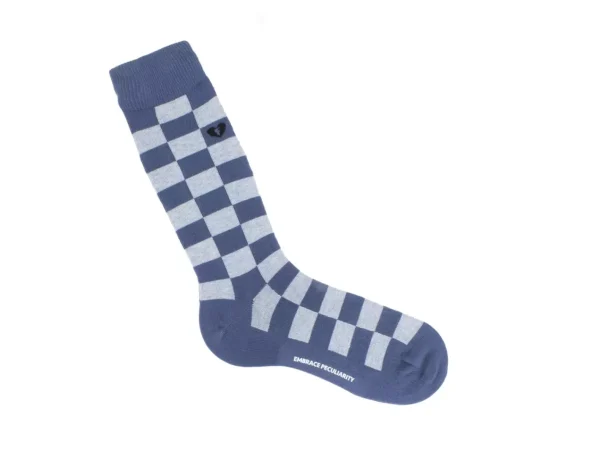 Accessories^Fluevog Shoes Diego Vog Socks | Checkered Sock Blue Combo