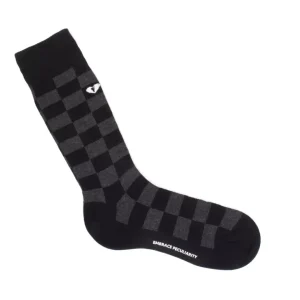 Men's^Fluevog Shoes Diego Vog Socks | Checkered Sock Black/Grey