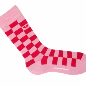 Accessories^Fluevog Shoes Diego Vog Socks | Checkered Sock Pink/Red