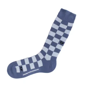 Accessories^Fluevog Shoes Diego Vog Socks | Checkered Sock Blue Combo