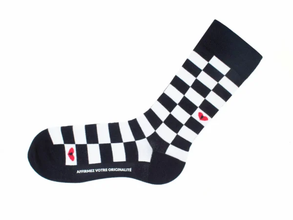 Accessories^Fluevog Shoes Diego Vog Socks | Checkered Sock Black/White
