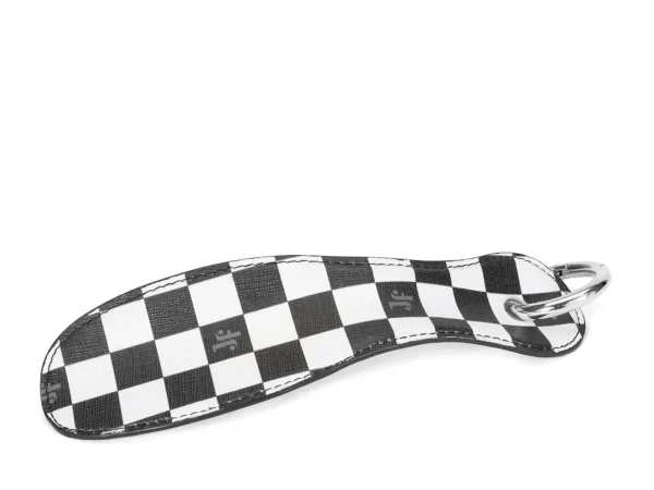 Men's^Fluevog Shoes Ding Dong | Shoe Horn Black/White Check