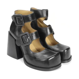 Women's^Fluevog Shoes Dionna | Double-Strap Shoe Black