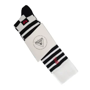 Accessories^Fluevog Shoes Domino Vog Socks | Striped And Checkered Sock Black/White