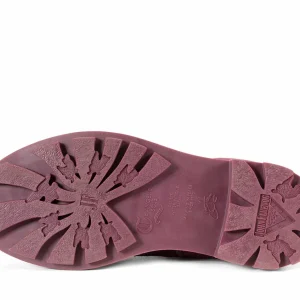Women's^Fluevog Shoes Duffy | Tall Boot With Ruffled Tongue Purple/Green