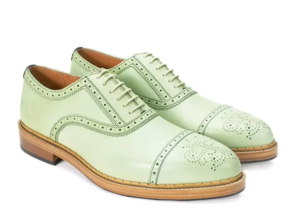 Men's^Fluevog Shoes Edda | Modern Brogue Shoe Green