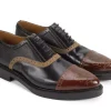 Men's^Fluevog Shoes Edda | Modern Brogue Shoe Black/Brown