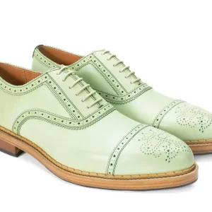 Women's^Fluevog Shoes Edda | Modern Brogue Shoe Green