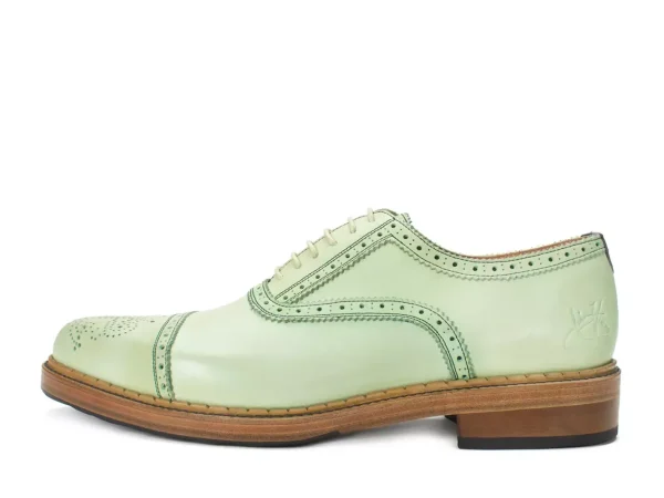 Women's^Fluevog Shoes Edda | Modern Brogue Shoe Green