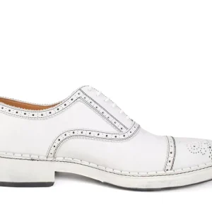 Women's^Fluevog Shoes Edda | Modern Brogue Shoe White