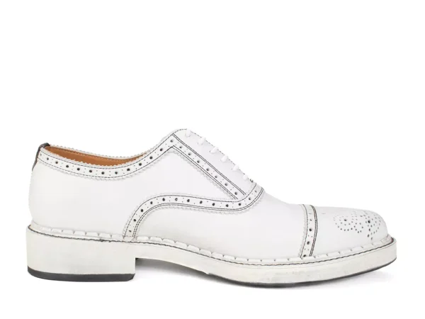 Women's^Fluevog Shoes Edda | Modern Brogue Shoe White