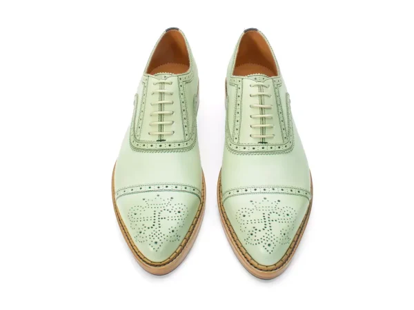Women's^Fluevog Shoes Edda | Modern Brogue Shoe Green