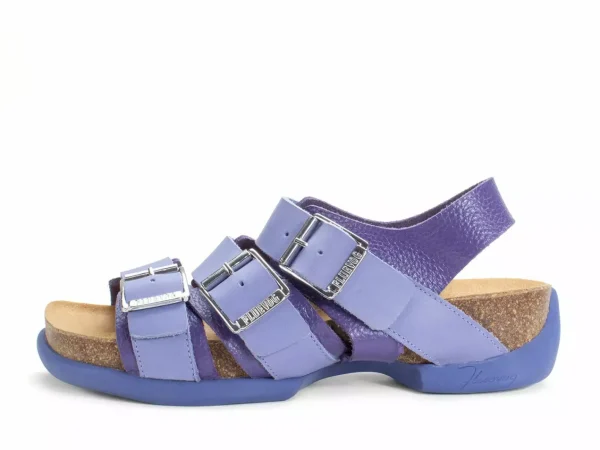 Men's^Fluevog Shoes Elsie | Strappy Buckle Sandals Lavender