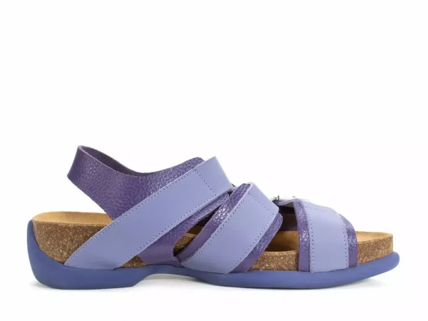 Men's^Fluevog Shoes Elsie | Strappy Buckle Sandals Lavender