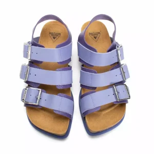Men's^Fluevog Shoes Elsie | Strappy Buckle Sandals Lavender