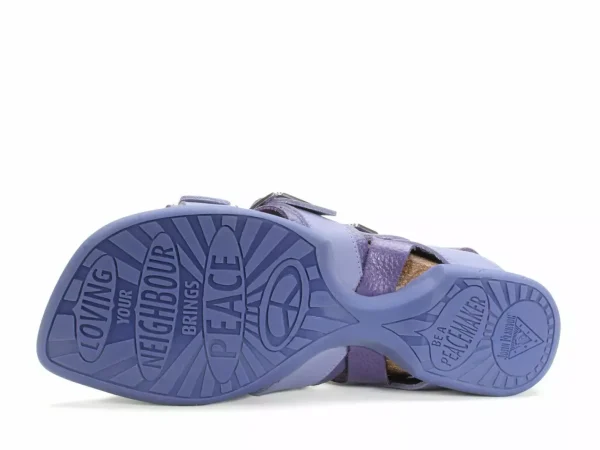 Men's^Fluevog Shoes Elsie | Strappy Buckle Sandals Lavender