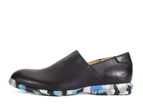 Women's^Fluevog Shoes Equinox | Slip-On Leather Shoe Black