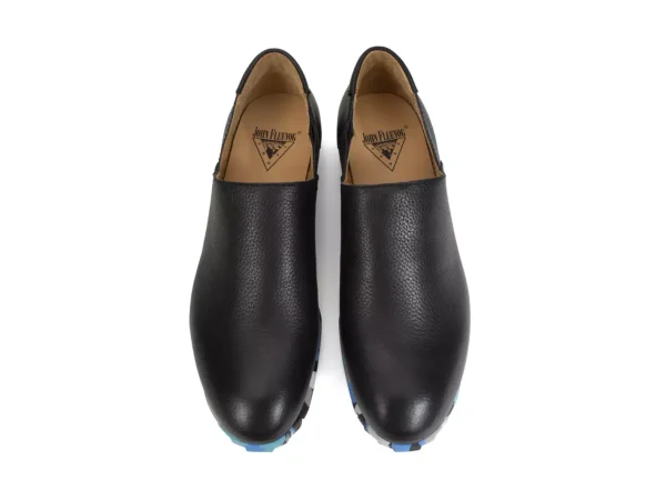 Women's^Fluevog Shoes Equinox | Slip-On Leather Shoe Black