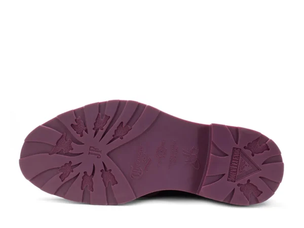 Men's^Fluevog Shoes Felix | Wingtip Brogue With Neoprene Black/Purple