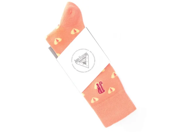 Accessories^Fluevog Shoes Fine Vog Socks | Sock With Hearts Peach