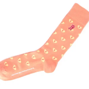 Accessories^Fluevog Shoes Fine Vog Socks | Sock With Hearts Peach