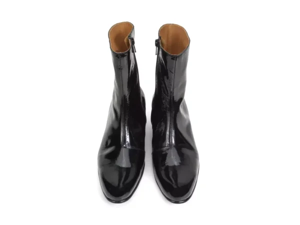 Men's^Fluevog Shoes Finn | Zip-Up Leather Boot Black