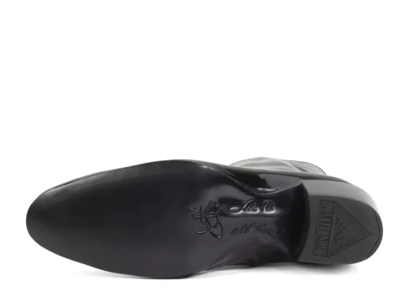 Men's^Fluevog Shoes Finn | Zip-Up Leather Boot Black