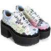 Women's^Fluevog Shoes Fizzy | Flowery Platform Shoe Patchwork