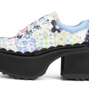 Women's^Fluevog Shoes Fizzy | Flowery Platform Shoe Patchwork