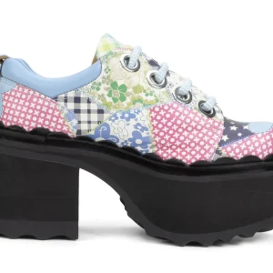 Women's^Fluevog Shoes Fizzy | Flowery Platform Shoe Patchwork