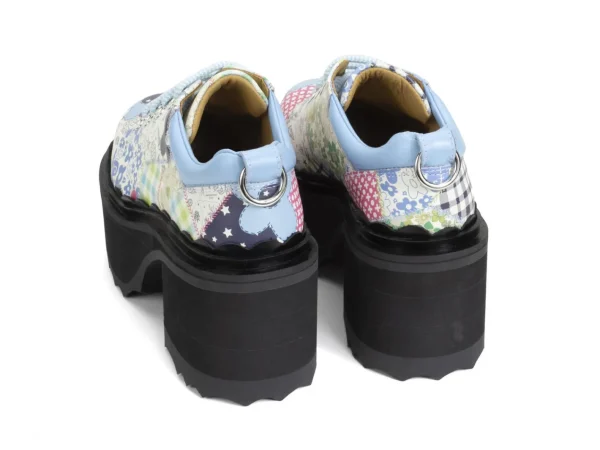 Women's^Fluevog Shoes Fizzy | Flowery Platform Shoe Patchwork