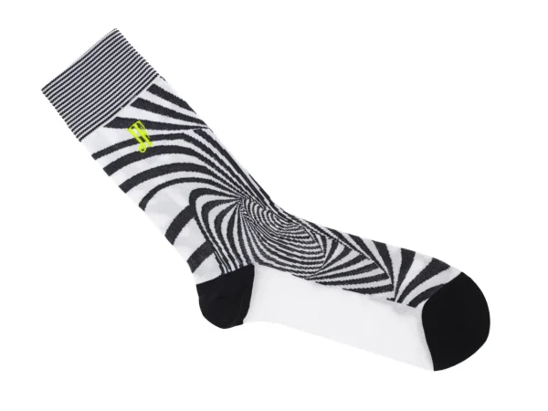 Accessories^Fluevog Shoes Ford Vog Socks | Optical Illusion Sock Black/White