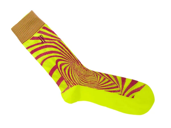 Accessories^Fluevog Shoes Ford Vog Socks | Optical Illusion Sock Yellow/Orange
