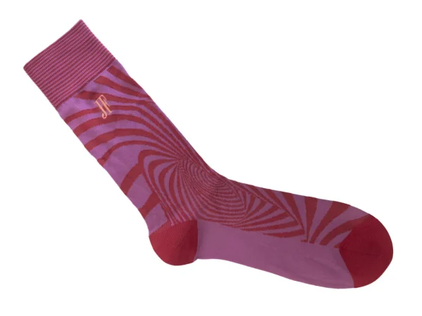 Accessories^Fluevog Shoes Ford Vog Socks | Optical Illusion Sock Purple/Red
