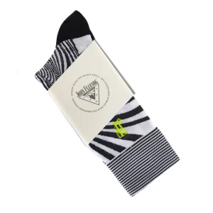 Accessories^Fluevog Shoes Ford Vog Socks | Optical Illusion Sock Black/White