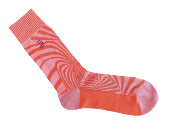 Accessories^Fluevog Shoes Ford Vog Socks | Optical Illusion Sock Pink/Orange
