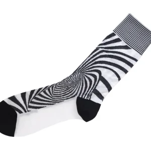 Accessories^Fluevog Shoes Ford Vog Socks | Optical Illusion Sock Black/White